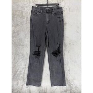 Judy Blue 90s Straight Leg Distressed Black Jeans High Rise JB88737 Womens 9/29